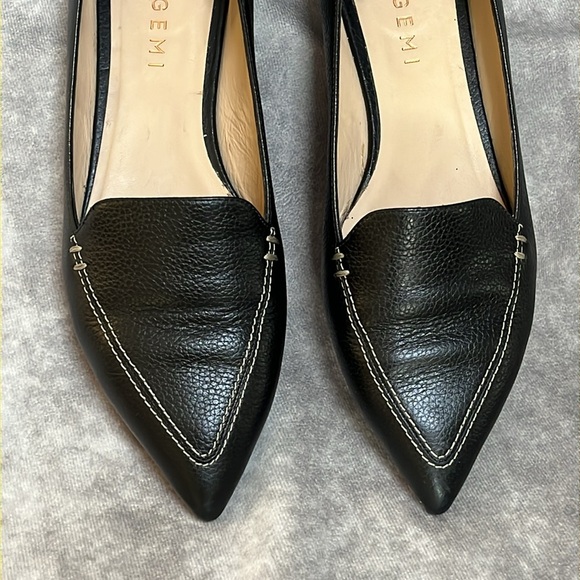 M.Gemi - The Stellato Sacchetto - Black Pebble Grain Leather Flats - Size 7.5 US - Picture 2 of 11